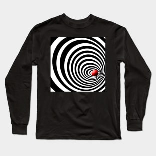 Time Tunnel Op Art Long Sleeve T-Shirt